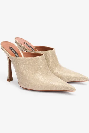 Roberto Cavalli Mules Pointues En Cuir - Female Mules Et Sabots 37