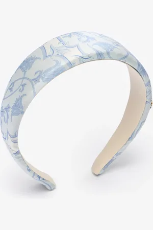 Roberto Cavalli Printed Hairband With Rc Logo - Female Accessoires Unica