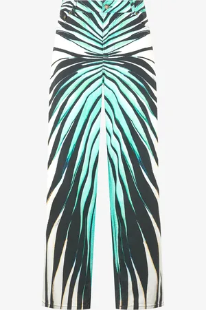 Roberto Cavalli Pantalon Imprimé Ray Of Sea - Female Pantalons Et Shorts 38
