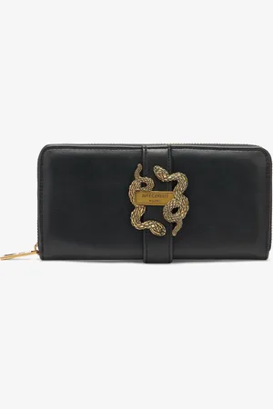 Roberto Cavalli Portefeuille Avec Glissière Sur 3 Côtés Et Mirror Snake - Female Accessoires Unica