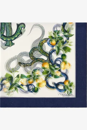Roberto Cavalli Shawl With Lemon Print - Female Foulards Et Echarpes Unica