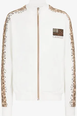 Roberto Cavalli Veste De Survêtement À Appliqué Animalier Patchwork - Male Manteaux Et Bomber S
