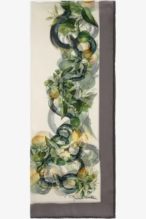 Roberto Cavalli Stole With Lemon Print - Female Foulards Et Echarpes Unica
