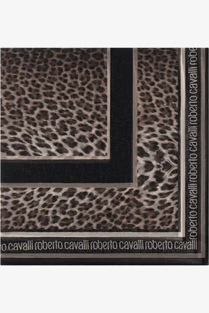 Roberto Cavalli Shawl With Giaguaro Heritage Print - Female Foulards Et Echarpes Unica