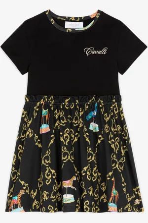 Roberto Cavalli Robe En Coton À Imprimé Baroque - Female Prêt-à-porter 04a