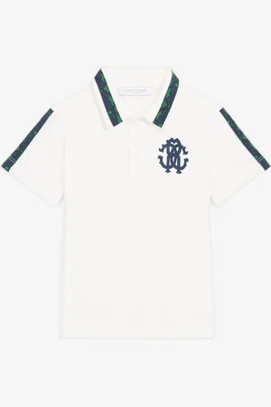 Roberto Cavalli Polo En Coton À Imprimé Rc Monogram - Male Prêt-à-porter 09m