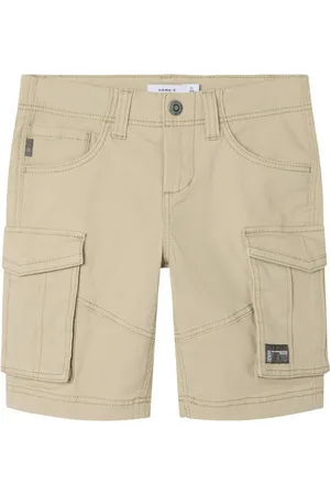 NAME IT Short Cargo Junior Garçon Coton Beige - Beige