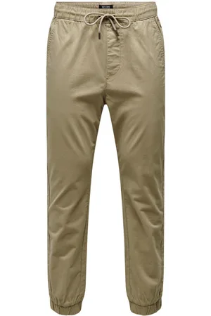 Only & Sons Pantalon Coton Beige - Beige