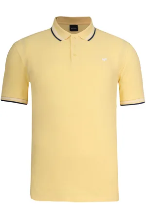 Kaporal 5 Polo Avec Manches Courtes Et Col Boutonné Jaune - Jaune