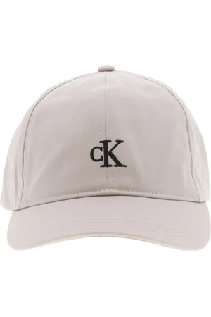 Calvin Klein Casquette Coupe Strapback Junior Garçon Calvin Klein En Coton Beige Avec Le Logo Brodé En Noir - Beige