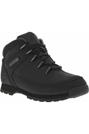 Timberland Bottines Noires Et à Lacets Ronds - Noires