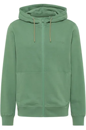 Mustang Sweat Brighton Coton Avec Manches Longues Et Col à Capuche Vert - Vert