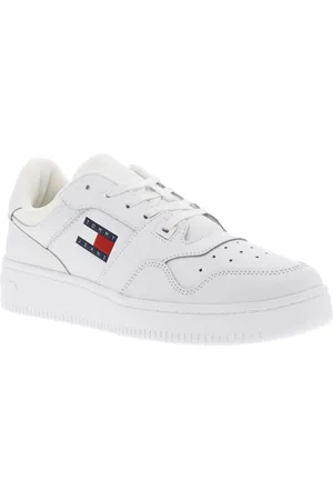 Tommy Hilfiger Baskets Basses Blanches Et à Lacets - Blanches