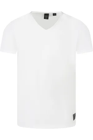 Le Temps des Cerises Tee-shirt Col V En Coton Blanc - Blanc