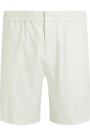 Calvin Klein Bermuda Chino Coupe Slim Calvin Klein En Lin Mélangé écru à Taille élastiquée - écru