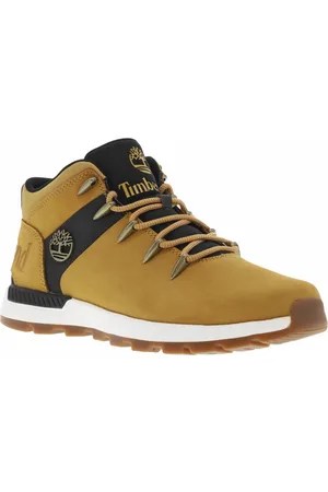 Timberland Bottines Miel Et à Lacets Ronds - Miel