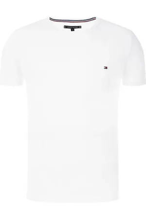 Tommy Hilfiger T-shirt Col Rond Tommy H Sportswear En Coton Blanc Avec Manches Courtes - Blanc
