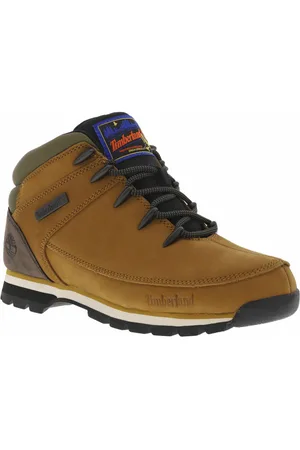 Timberland Bottines Marron Et à Lacets Ronds - Marron