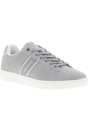 Redskins Tennis Grises Et à Lacets Plats - Gris