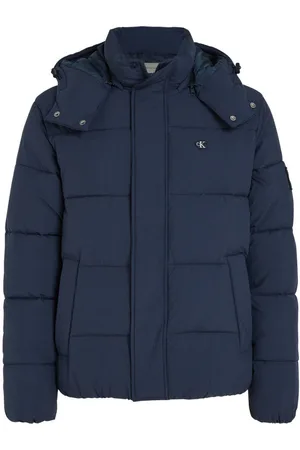 Calvin Klein Doudoune à Capuche Calvin Klein Avec Manches Longues Et Col à Capuche Marine - Marine