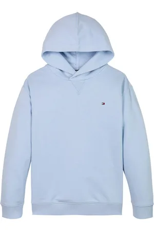 Tommy Hilfiger Sweat Junior Garçon Avec Manches Longues Et Col à Capuche Ciel - Ciel