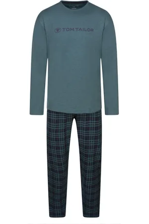 TOM TAILOR Pyjama Long Avec Manches Longues Et Col Rond Canard - Canard