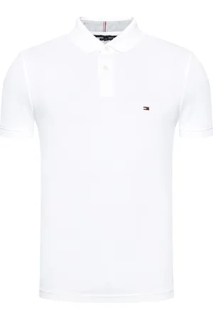 Tommy Hilfiger Polo Tommy H Sportswear Blanc Avec Manches Courtes Et Col Boutonné - Blanc