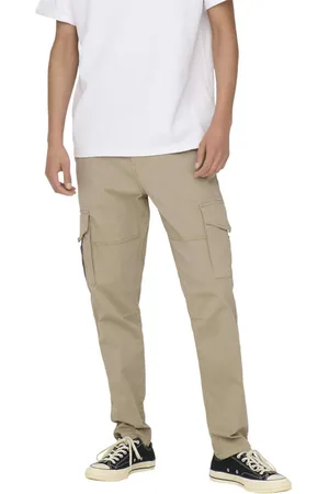 Only & Sons Pantalon Dean Life Tap Cargo Beige - Beige