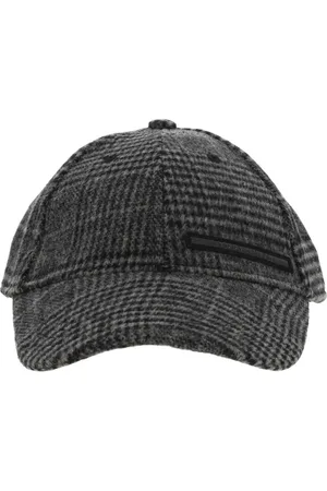 Teddy Smith Casquette à Carreaux Motifs Pieds De Poules Blancs Et Noirs - Grise