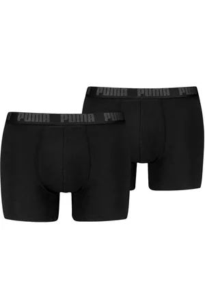 PUMA Lot De 2 Boxers En Coton Noirs - Noirs