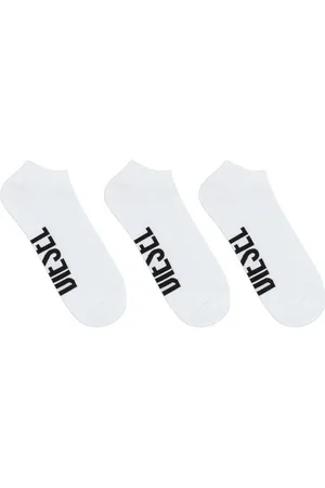 Diesel Lot De 3 Paires De Chaussettes Diesel Courtes Blanches - Blanc