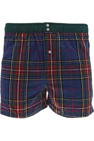 Arthur Aston Caleçon Coton Multicolore Tartan - Multicolore