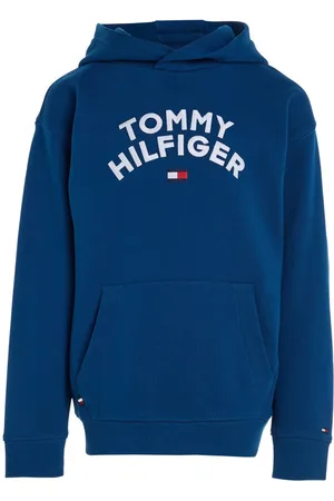 Tommy Hilfiger Sweat à Capuche Junior Garçon Avec Manches Longues Pétrole - Pétrole