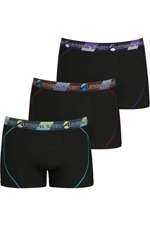 ATHENA Lot De 3 Boxers Noir - Noir