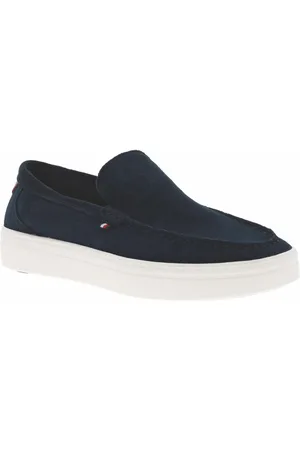 Tommy Hilfiger Mocassins En Cuir Bleus Marine - Marine