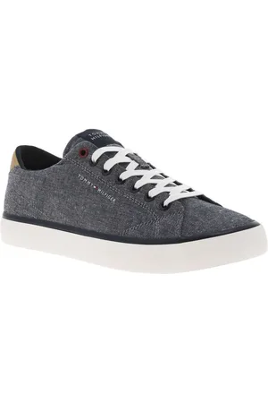 Tommy Hilfiger Baskets Basses Bleues Chinées - Bleues