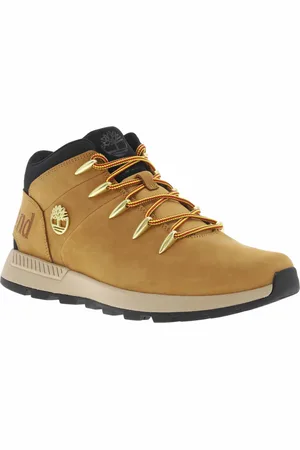 Timberland Bottines Camel Et à Lacets Ronds - Camel
