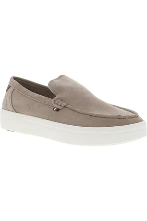 Tommy Hilfiger Mocassins En Cuir Beiges - Beige