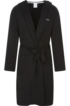 Calvin Klein Peignoir Calvin Klein Avec Manches Longues Et Col à Capuche Noir - Noir