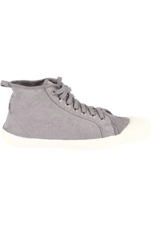 Bensimon Baskets Montantes à Lacets En Toile Grise