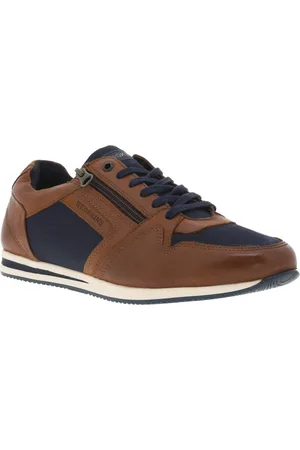 Redskins Baskets Basses Avec Branding En Cuir Marron Cognac - Cognac
