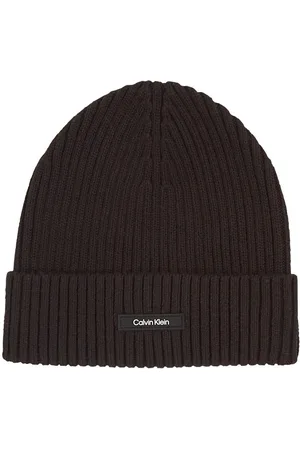 Calvin Klein Bonnet Avec Nom Iconique Calvin Klein En Coton Noir - Noir