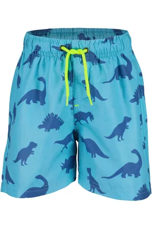 Blue Seven Short De Bain Turquoise Avec Un Imprimé Dinosaure Bleu Foncé - Turquoise