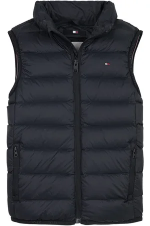 Tommy Hilfiger Doudoune Junior Garçon Avec Sans Manches Et Col Montant Marine - Marine