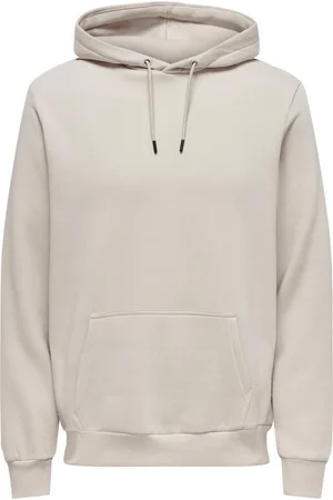 Only & Sons Sweat Avec Manches Longues Et Col à Capuche écru - écru