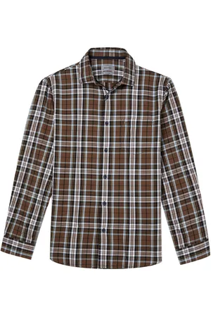 Pierre Cardin Chemise Cardin Sportswear En Coton Avec Manches Longues Et Col Français Marron - Marron