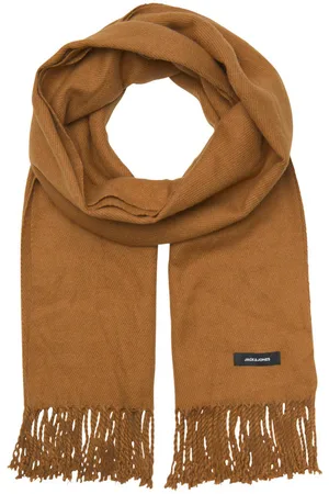 JACK & JONES écharpe Solid Woven Scarf Jaune Moutarde - Moutarde
