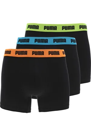 PUMA Lot De 3 Boxers En Coton Bleu - Bleu