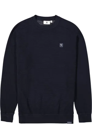 Garcia Pull Coton Avec Manches Longues Et Col Rond Marine - Marine