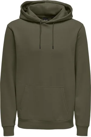 Only & Sons Sweat Avec Manches Longues Et Col à Capuche Marron - Marron
